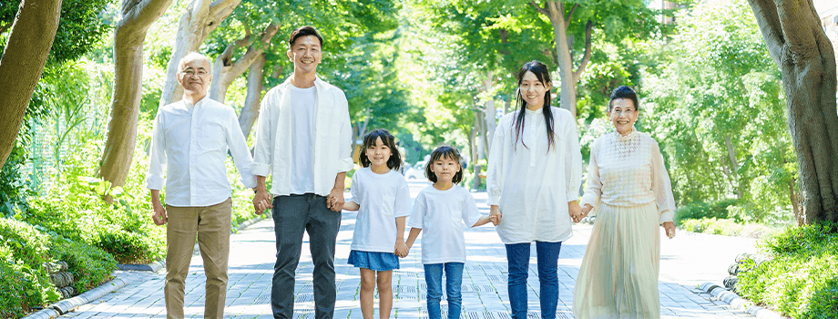 6人家族の写真