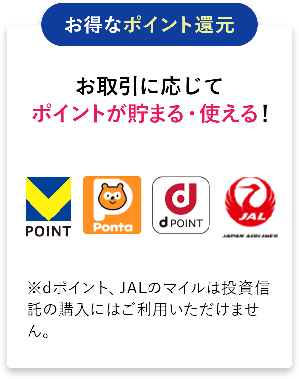お得なポイント還元